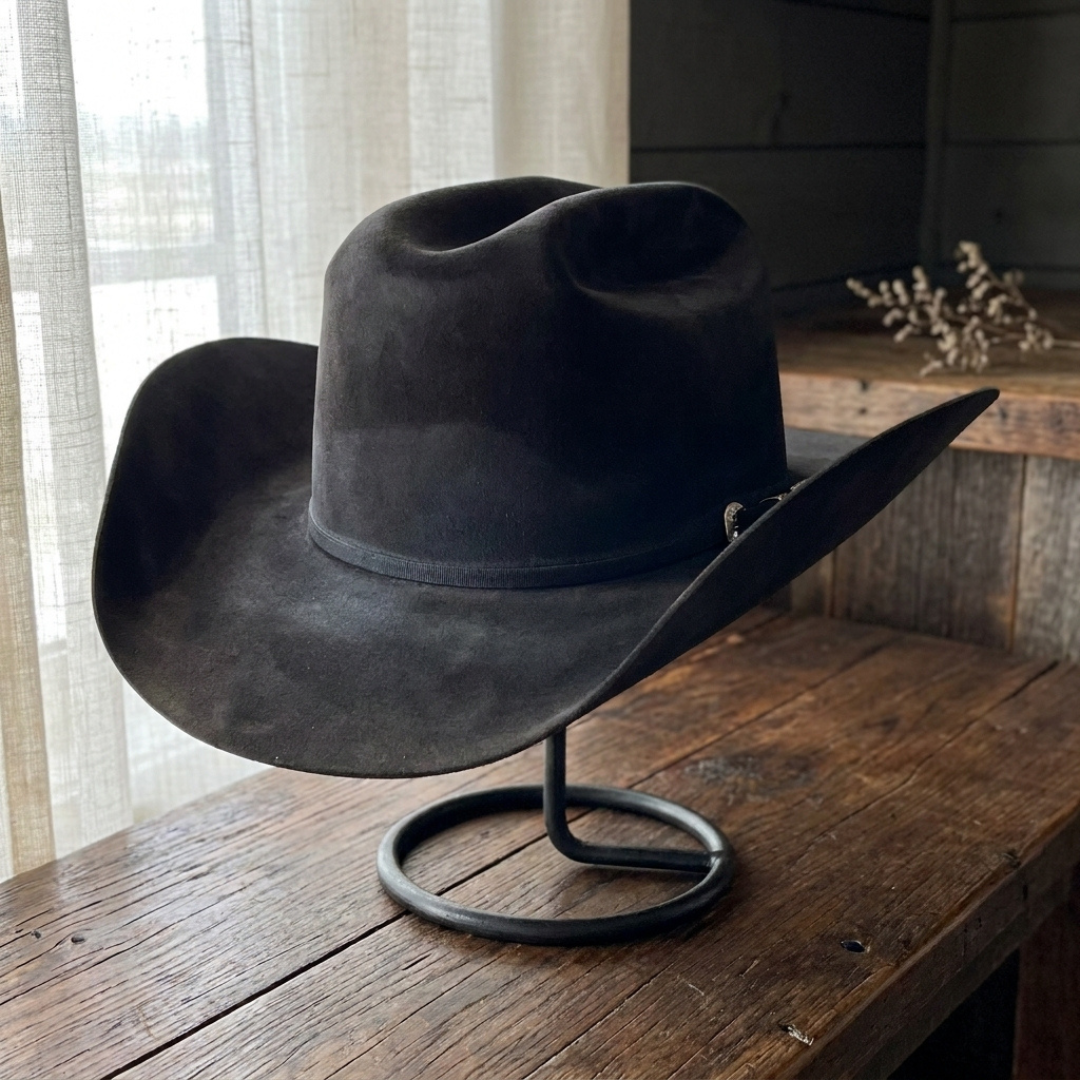 Black Felt Western Cowboy Hat Yellowstone Style
