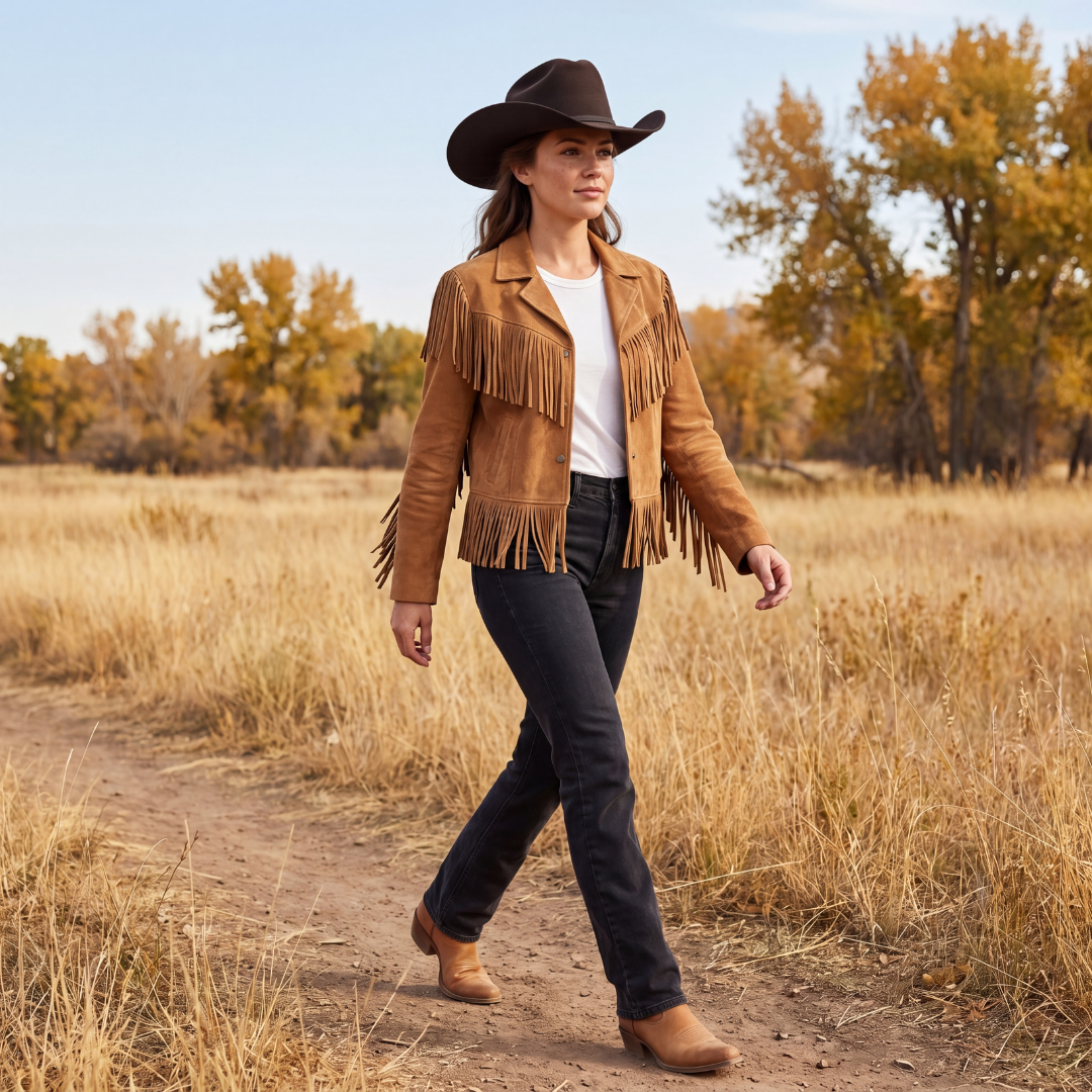 Black Felt Western Cowboy Hat Yellowstone Style