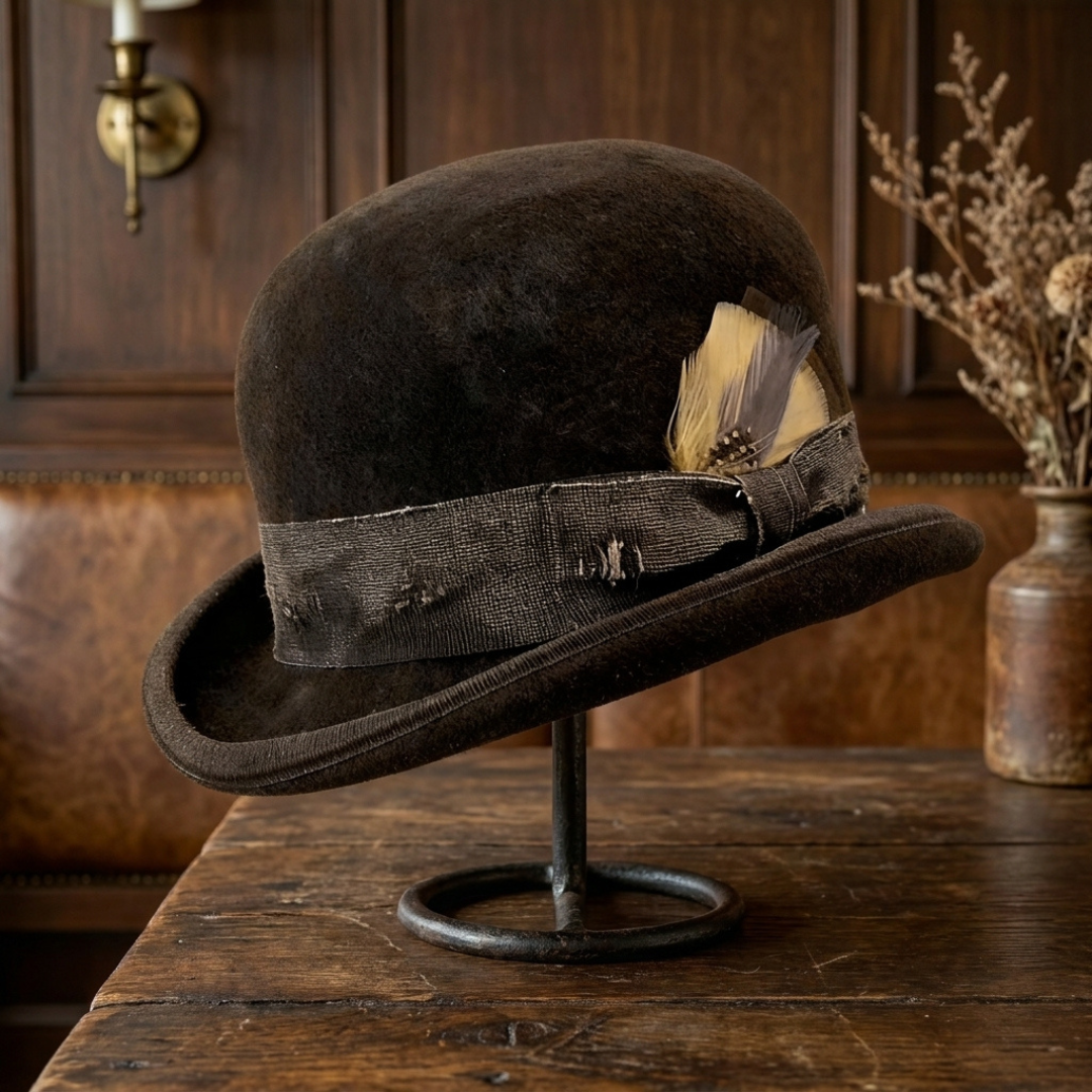 Clochard Aged Western Bowler Hat