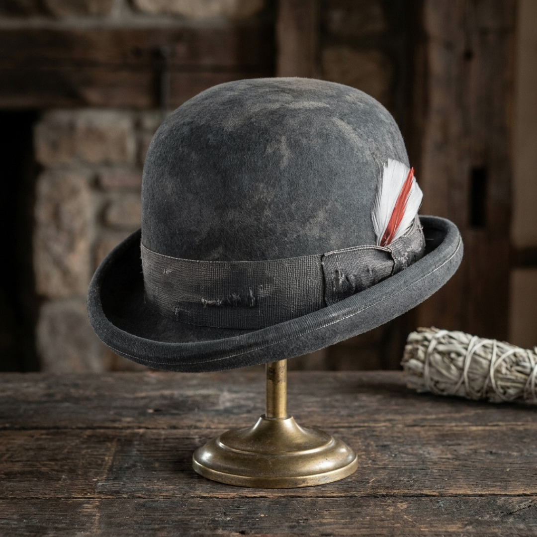 Clochard Aged Western Bowler Hat