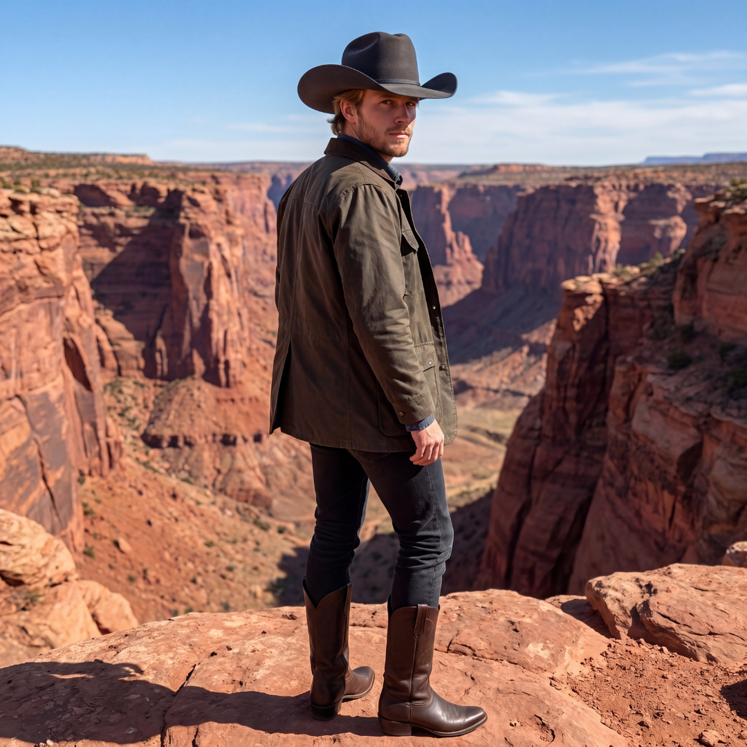 Black Felt Western Cowboy Hat Yellowstone Style