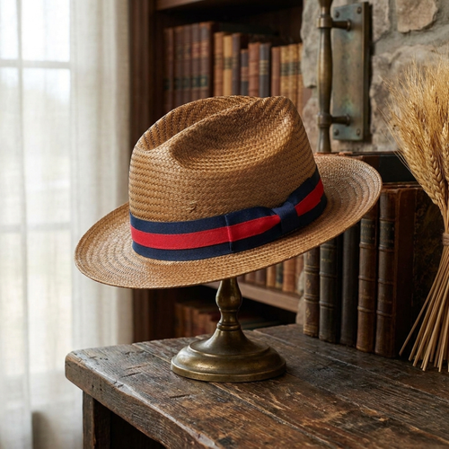 Miller Ranch Patriotic Straw Fedora Hat