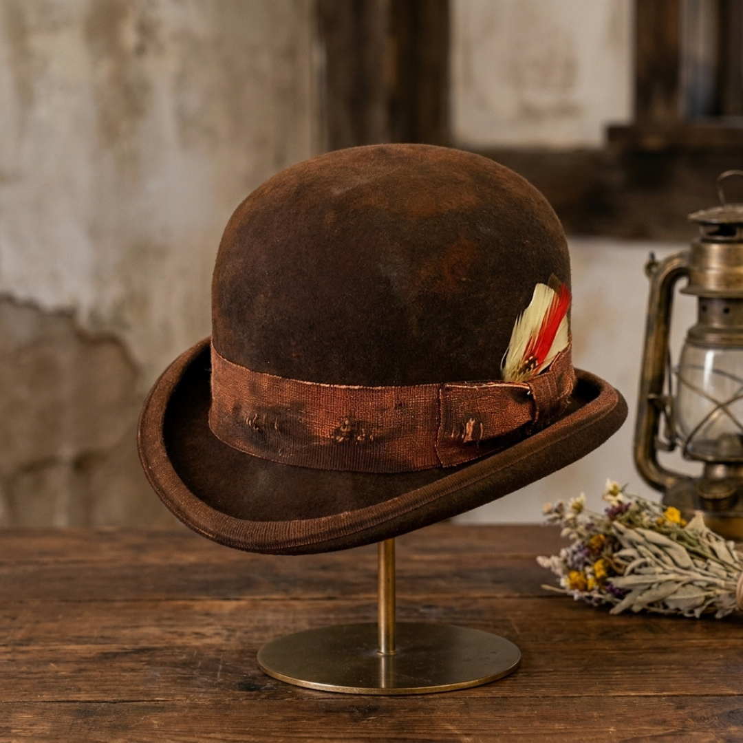 Clochard Aged Western Bowler Hat
