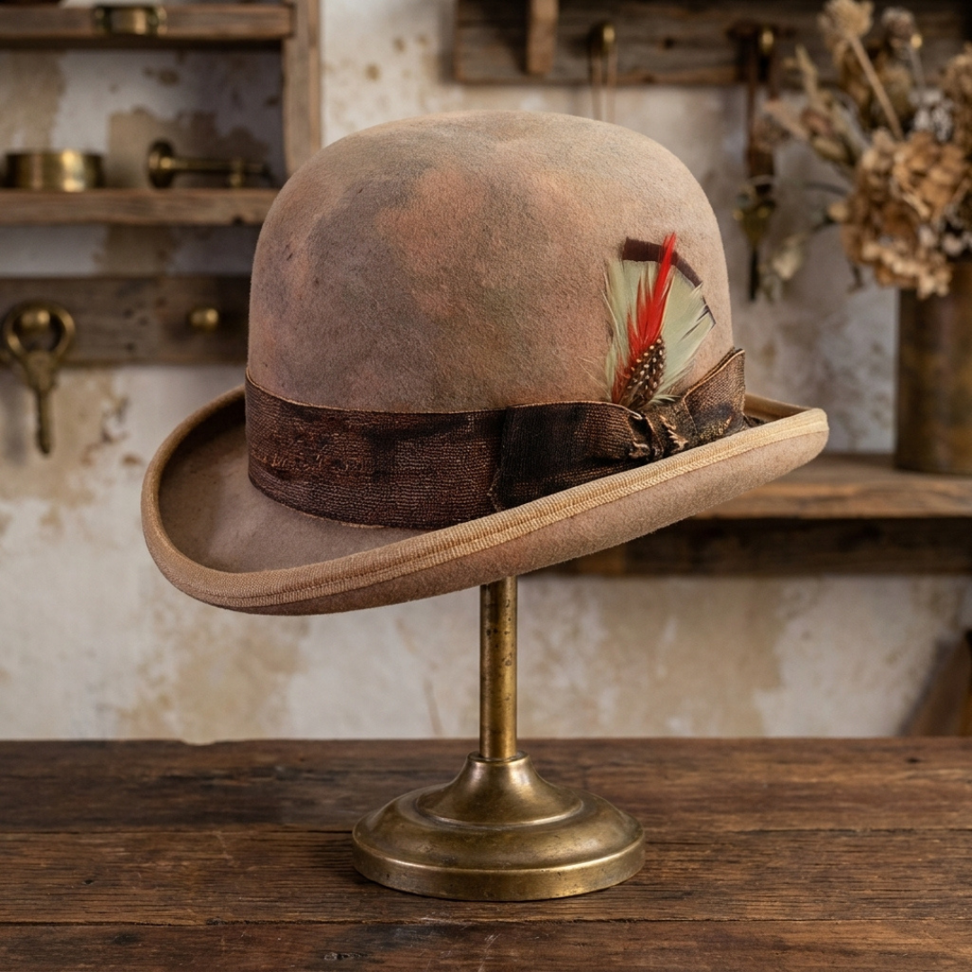 Clochard Aged Western Bowler Hat