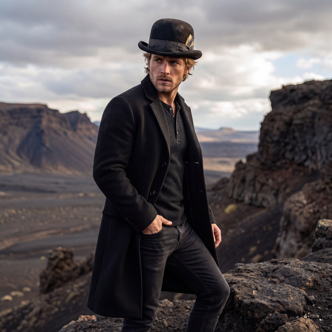 Clochard Aged Western Bowler Hat