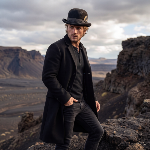 Clochard Aged Western Bowler Hat
