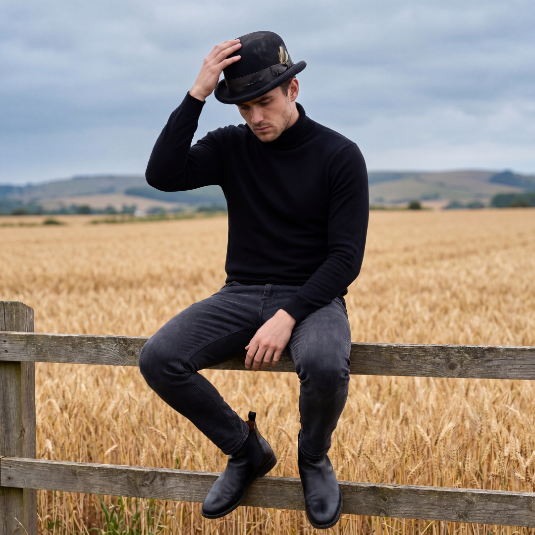 Clochard Aged Western Bowler Hat